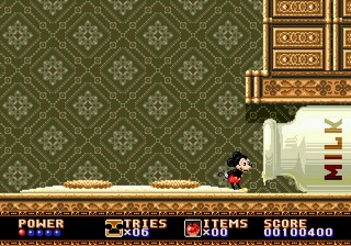 une photo d'Ã©cran de Castle of Illusion sur Sega Megadrive